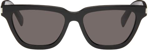 Black SL 467 Sunglasses by Saint Laurent on Sale 